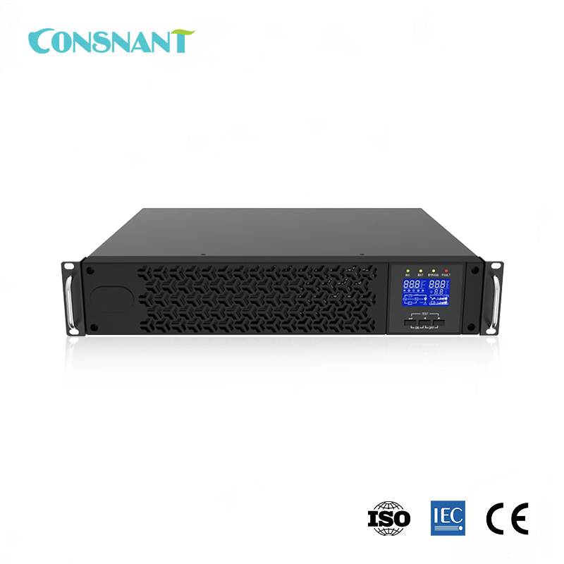 Onduleur en ligne haute fréquence monté en rack 6-10 kVA